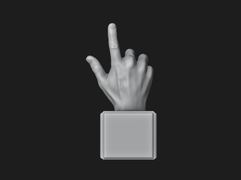 Hand Sign Motivational Reminder 3D-printmodel