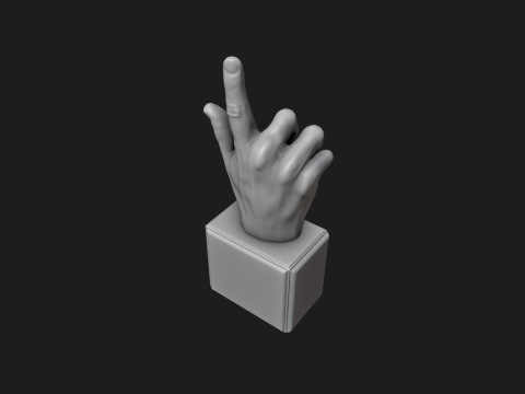 Hand Sign Motivational Reminder 3D-printmodel