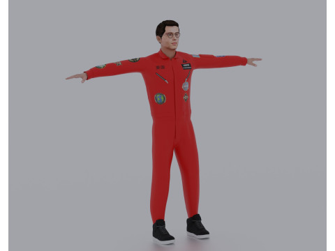 Logic Wearing The Incredible True Story Jumpsuit - Rigged 3Dモデル