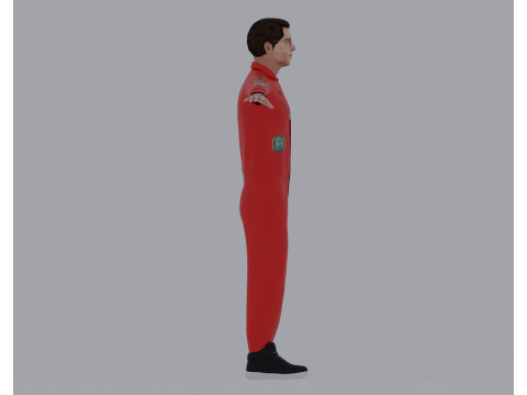 Logic Wearing The Incredible True Story Jumpsuit - Rigged 3D Модель