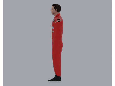 Logic Wearing The Incredible True Story Jumpsuit - Rigged 3D Модель