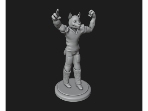 Husky Football Mascot 3D 打印模型