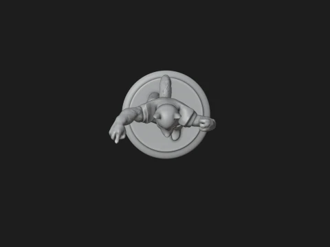 Husky Football Mascot 3D Print Model