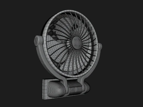 Ventilador de montaje en pared Modelo 3D
