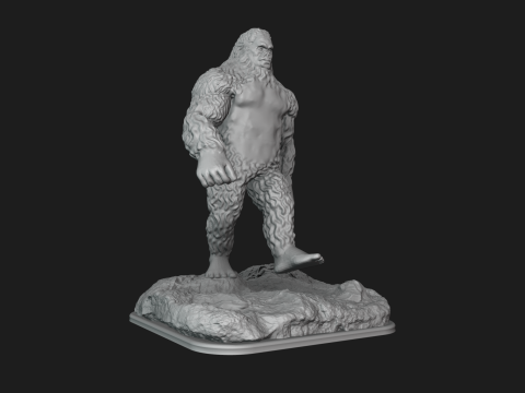 6ft Sasquatch Split Into 323 Pieces Model do druku 3D