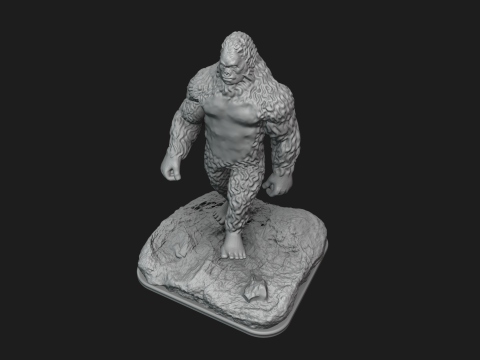 6ft Sasquatch Split Into 323 Pieces Model do druku 3D