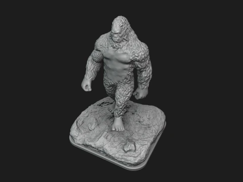 6ft Sasquatch Split Into 323 Pieces 3D Print Model