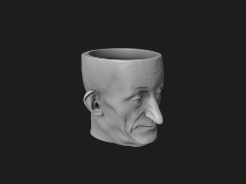 Grandpa Planter - Pen Holder 3Dプリントモデル