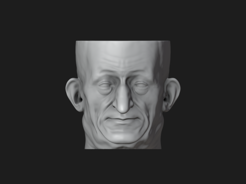 Grandpa Planter - Pen Holder 3D Print Model
