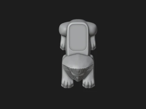 Egyptian Sphinx Planter - Pen Holder 3D Print Model