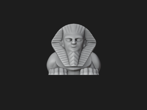 Egyptian Sphinx Planter - Pen Holder 3Dプリントモデル