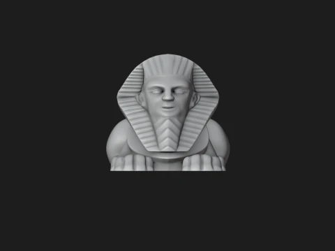 Egyptian Sphinx Planter - Pen Holder 3D Print Model