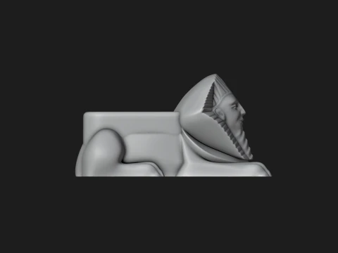 Egyptian Sphinx Planter - Pen Holder 3D Print Model
