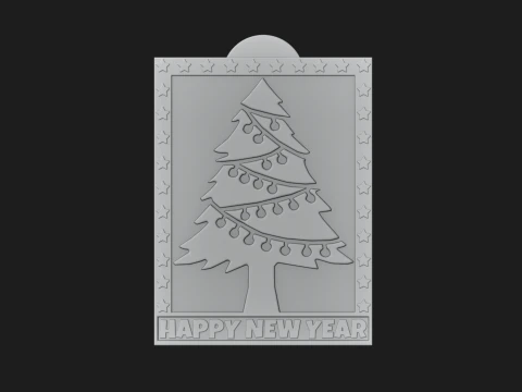 Happy New Year 3D Print Model