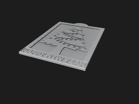 Happy New Year 3D Print Model