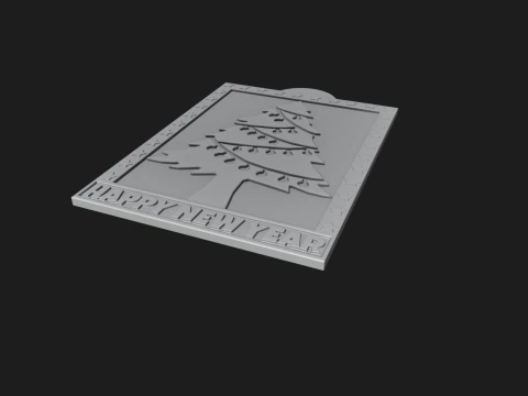 Happy New Year 3D Print Model