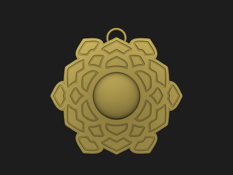 Lotus Symbol Pendant Modèles 3D en vedette