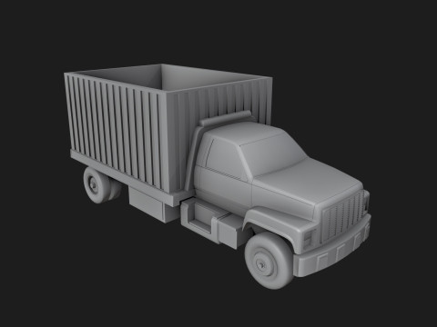 Box Truck Planter 3D Print Model