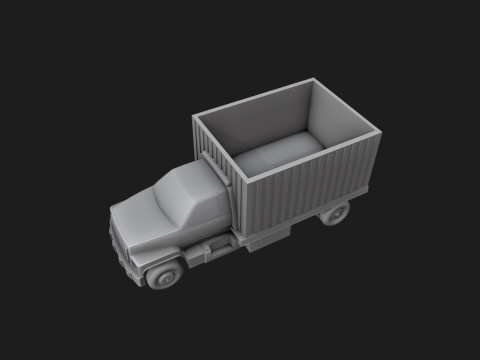 Box Truck Planter 3Dプリントモデル