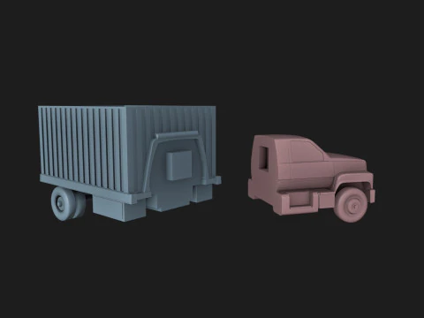 ボックストラックプランター 3Dプリントモデル