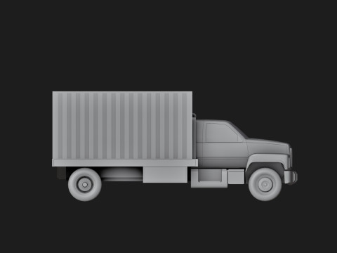 Box Truck Planter 3Dプリントモデル