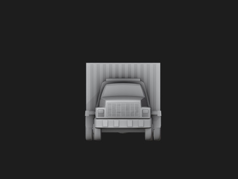 Box Truck Planter 3Dプリントモデル