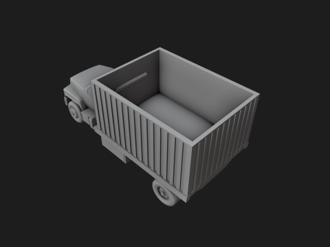 Box Truck Planter 3Dプリントモデル
