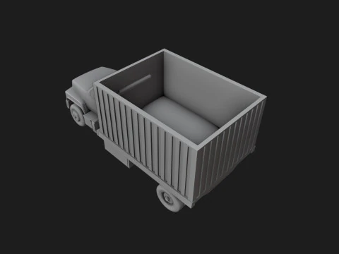 ボックストラックプランター 3Dプリントモデル