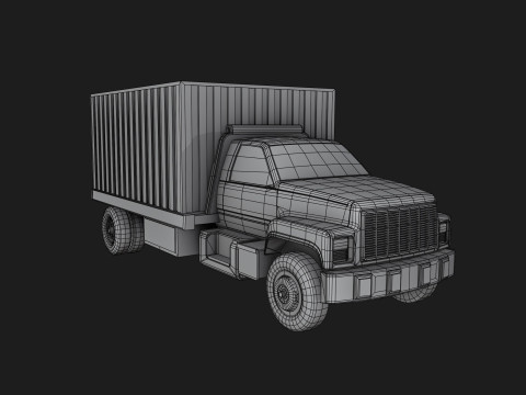 Box Truck Planter 3Dプリントモデル