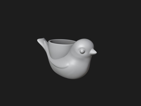 Bird Planter - Pen Holder 3Dプリントモデル