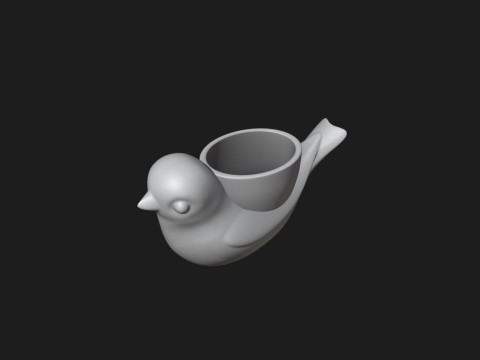 Bird Planter - Pen Holder 3Dプリントモデル