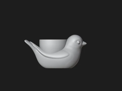 Bird Planter - Pen Holder 3D Print Model