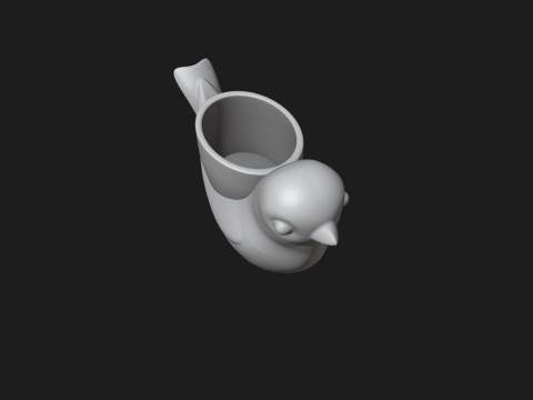 Bird Planter - Pen Holder 3Dプリントモデル
