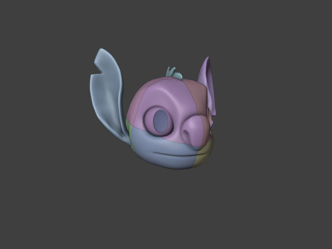 Stitch Helmet From Lilo Stitch 3D Print Model