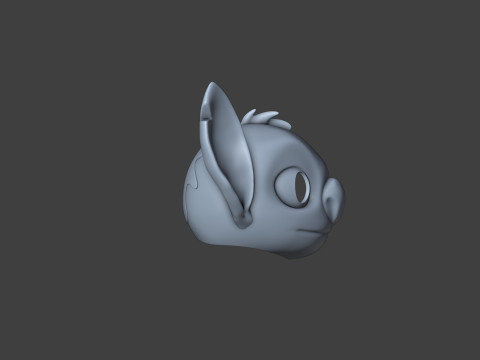 Stitch Helmet From Lilo Stitch 3D Print Model
