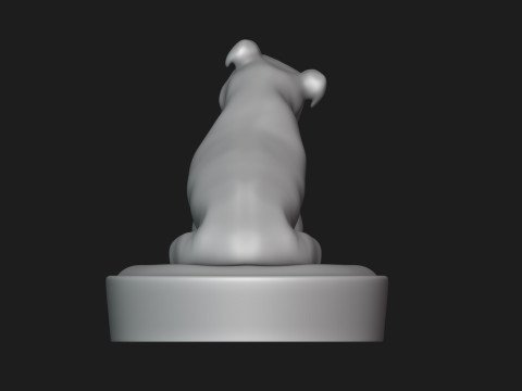 Smiling Staffordshire Bull Terrier 3D Принт Модель