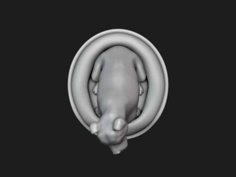 Smiling Staffordshire Bull Terrier 3D Принт Модель