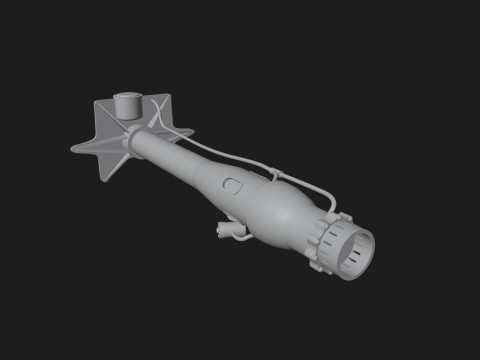 Walter HWK 109-509 Rocket Engine 3D प्रिंट मॉडल