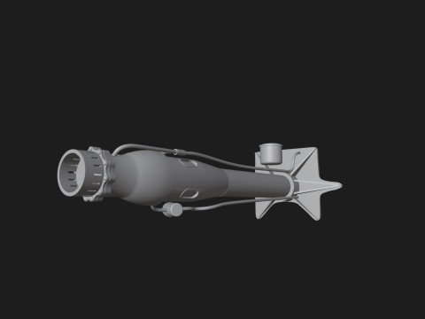 Walter HWK 109-509 Rocket Engine Model do druku 3D