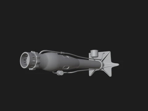 Walter HWK 109-509 Rocket Engine 3D Print Model