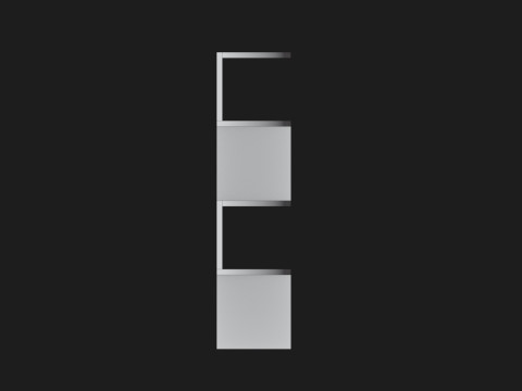 Zig Zag Corner Wall Hanging Shelves 3D Print Model