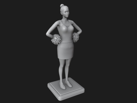 Cheerleader 3Dプリントモデル