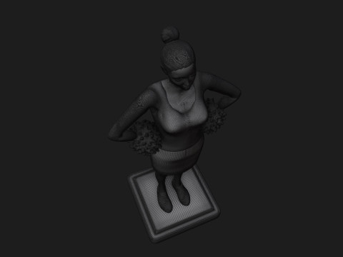 Cheerleader 3D Print Model