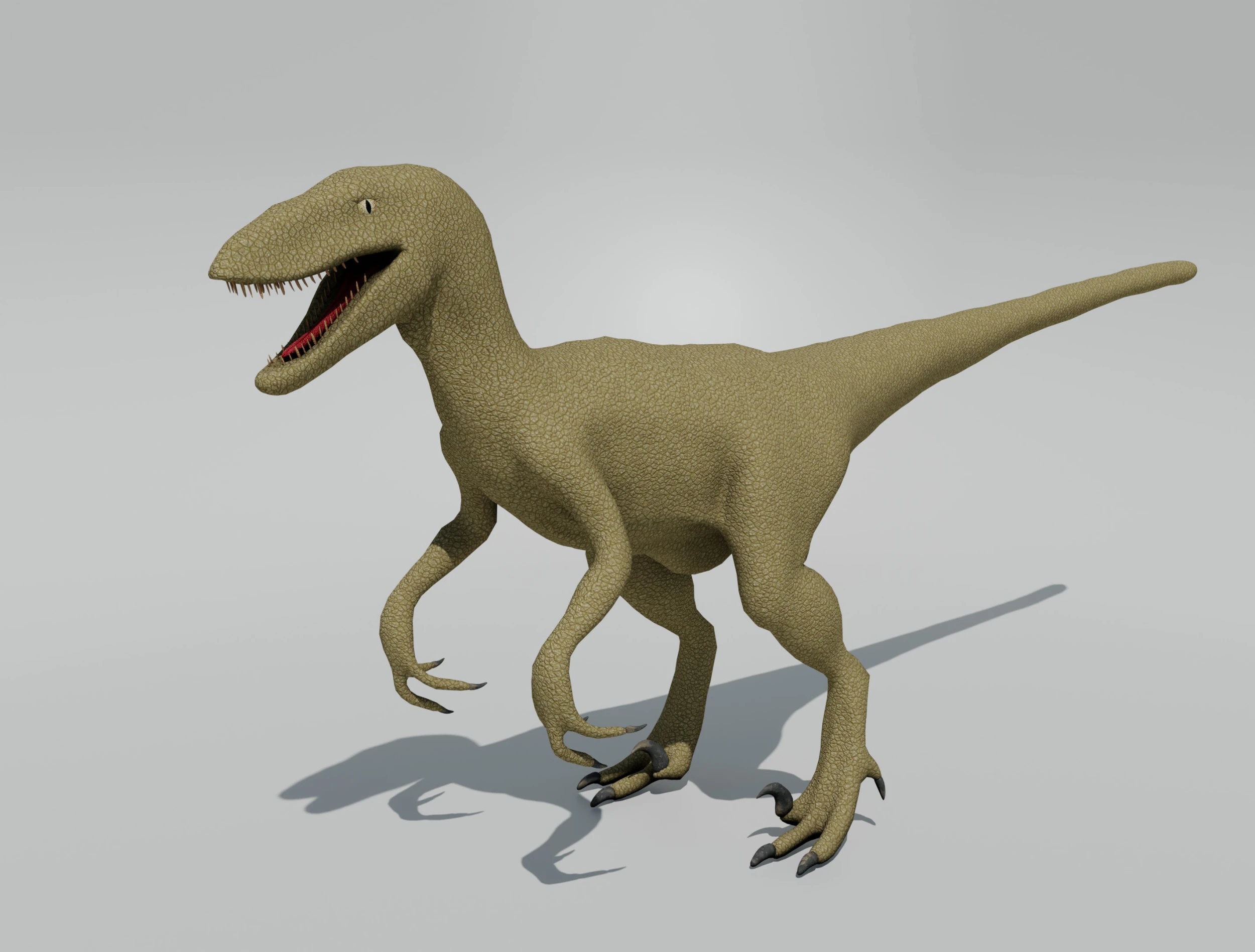 Velociraptor - Game Ready 3D Model .c4d .max .obj .3ds .fbx .stl .blend