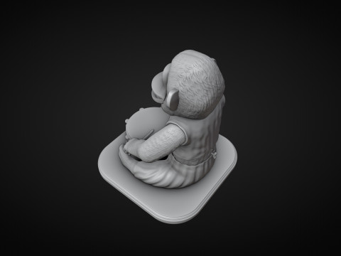 The Monkey Drummer Toy 3D 프린트 모델