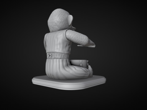 The Monkey Drummer Toy 3D 프린트 모델
