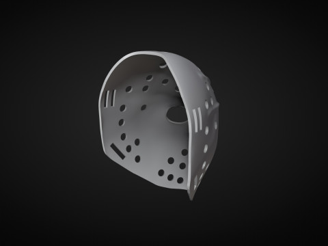 Bernie Parent Hockey Mask Model Cetak 3D