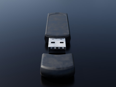 USB Flash Drive High Quality 3D Model