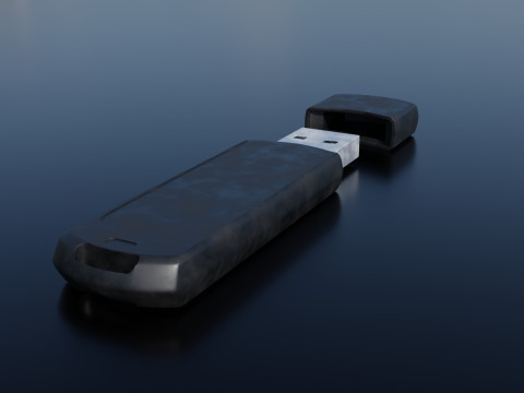 USB Flash Drive High Quality 3D Model