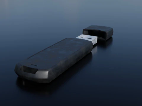 USB Flash Drive High Quality 3D Model